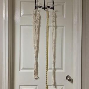 2 Elegant Cream Macramé Wall Hanging. NEW